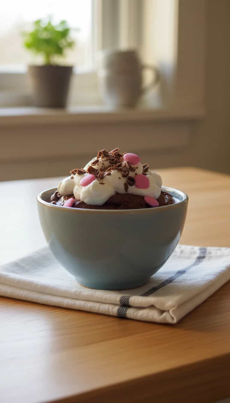 Foto deliciosa de Chocolate Quente Cremoso com Merengue pronta para servir - Bebidas Quentes