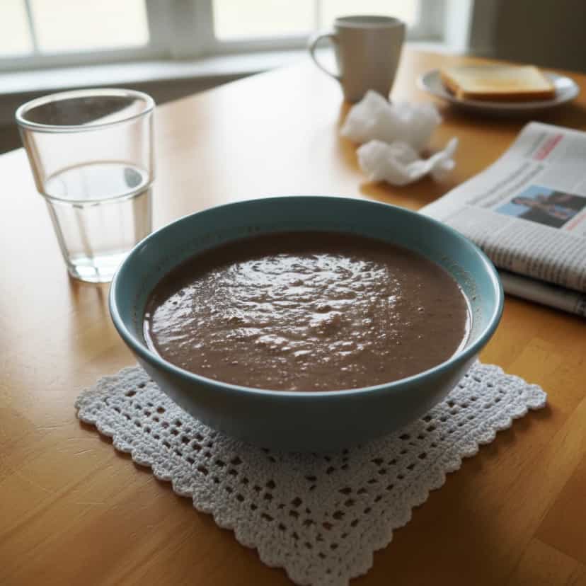 Foto deliciosa de Chocolate Quente Meio Amargo pronta para servir - Bebidas Quentes