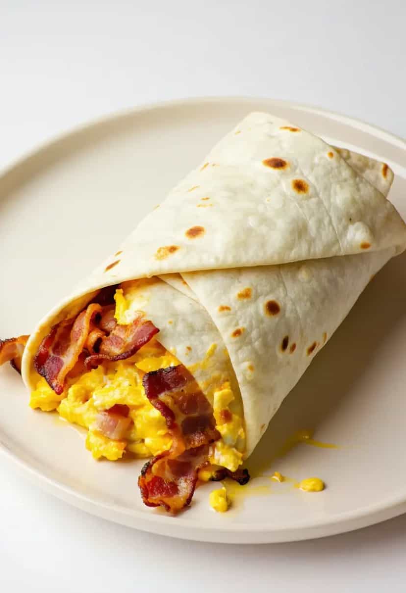 Foto deliciosa de Burrito Clássico de Café da Manhã pronta para servir - Burritos & Wraps
