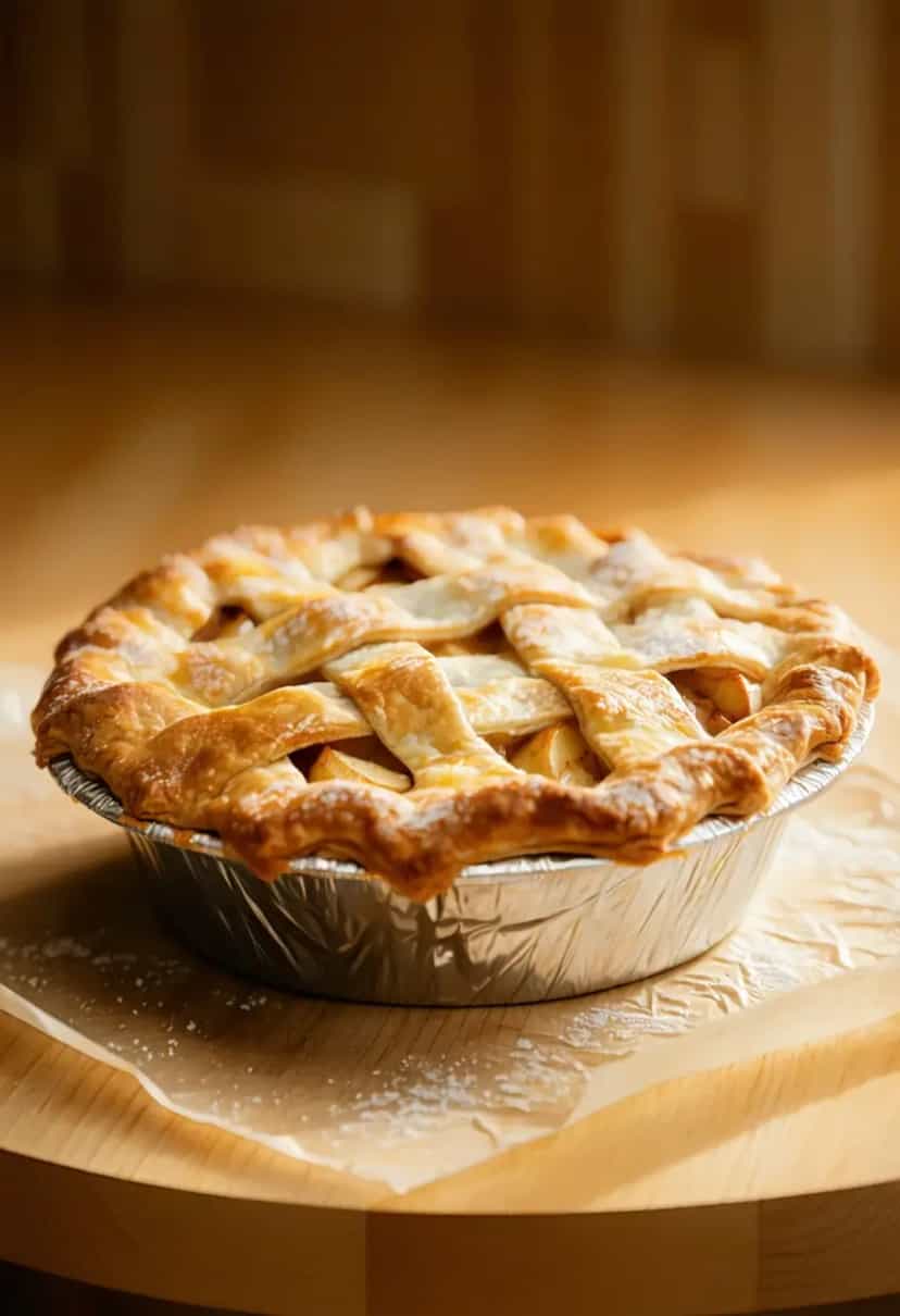 Foto deliciosa de Torta Clássica de Maçã pronta para servir - Tortas & Tortinhas