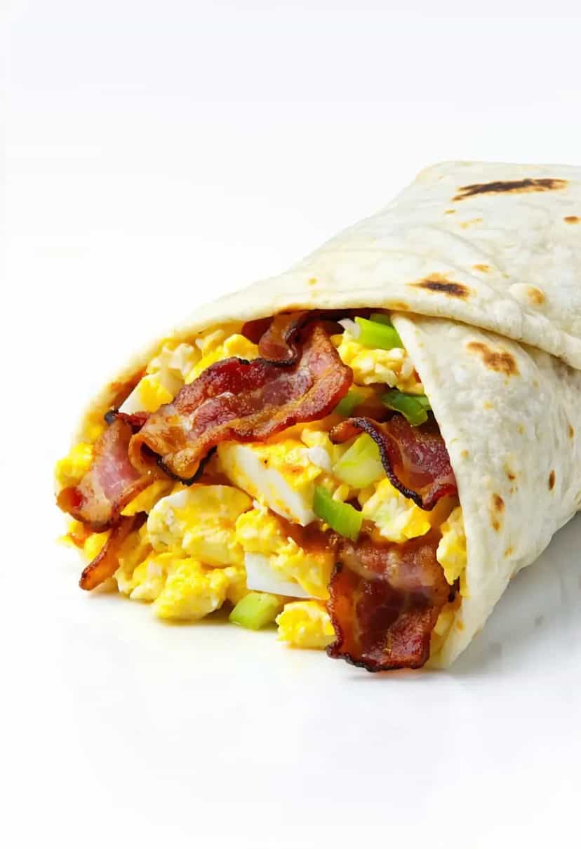 Foto deliciosa de Burrito Clássico de Café da Manhã pronta para servir - Burritos & Wraps