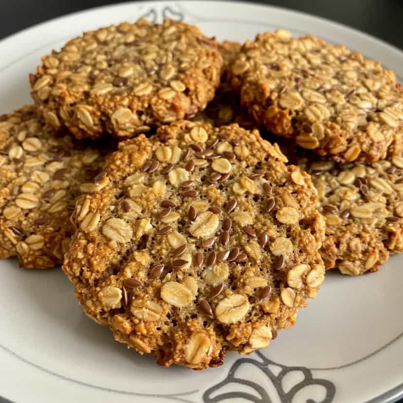 Foto deliciosa de Cookies de Aveia e Banana pronta para servir - Bolachas & Cookies