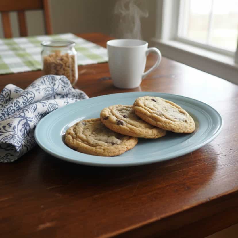 Foto deliciosa de Cookies de Chocolate Caseiros pronta para servir - Brownies & Cookies