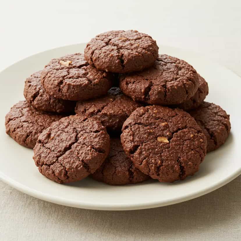 Foto deliciosa de Cookies de Chocolate com Nozes pronta para servir - Brownies & Cookies
