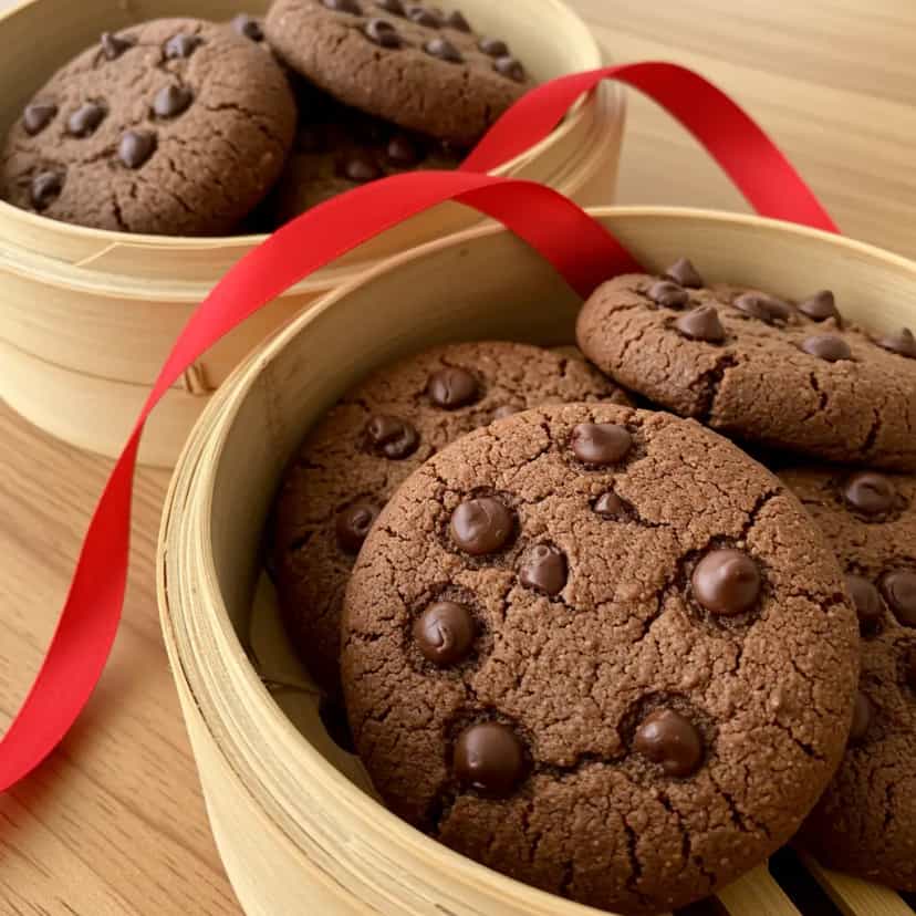 Foto deliciosa de Cookies de Chocolate e Nozes pronta para servir - Brownies & Cookies