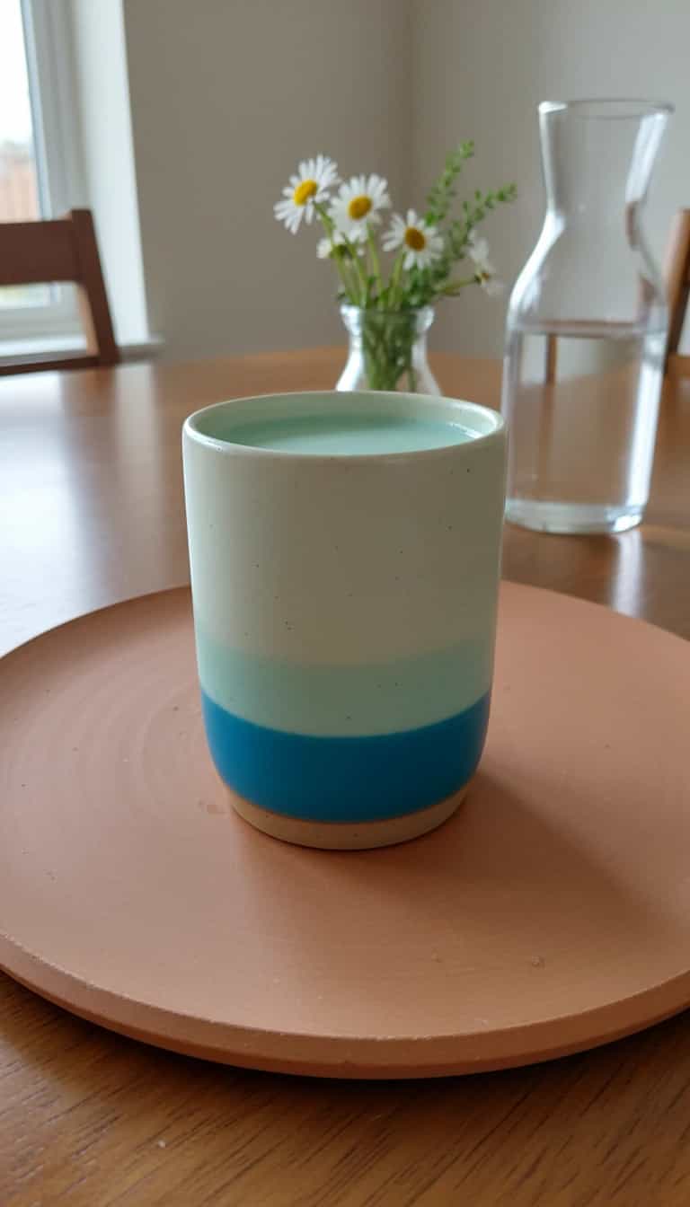 Foto deliciosa de Creme Azul Celeste pronta para servir - Coquetéis