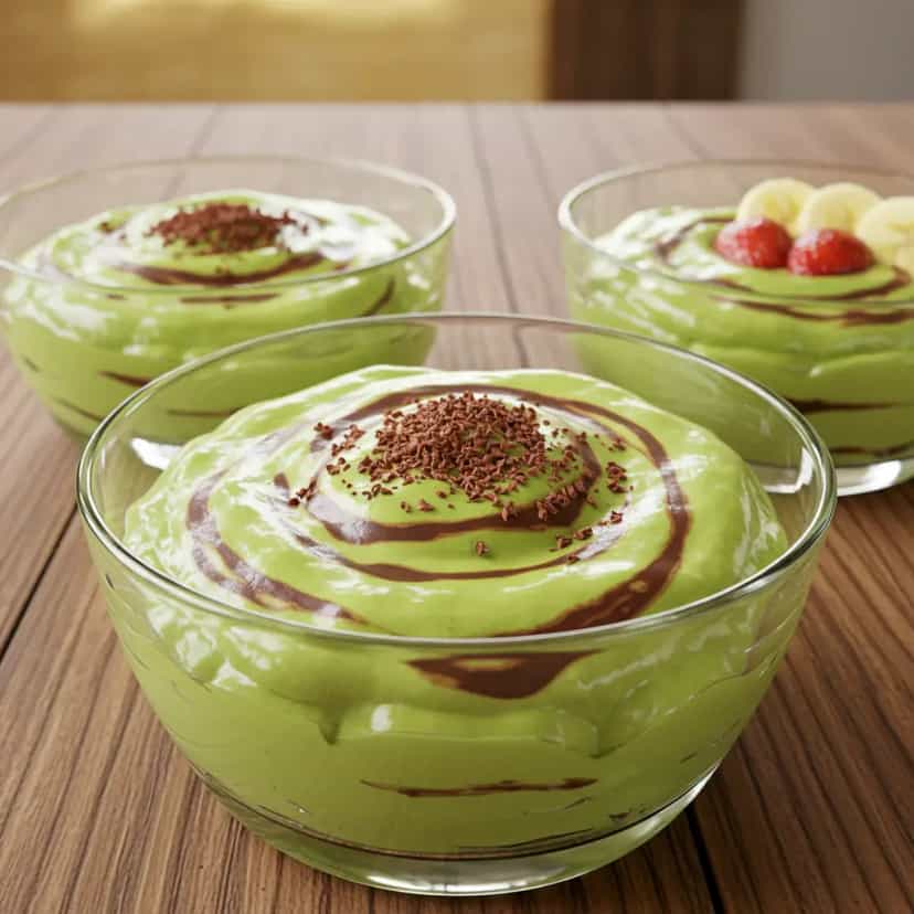 Foto deliciosa de Creme de Abacate com Cacau pronta para servir - Outras Receitas