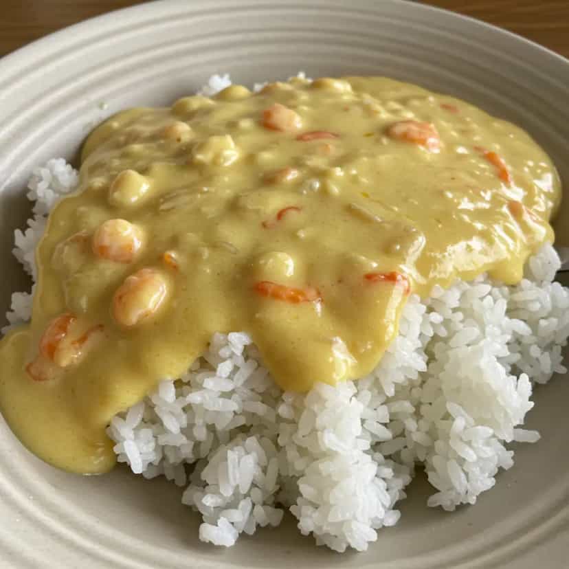 Foto deliciosa de Creme de Camarão pronta para servir - Peixes & Frutos do Mar