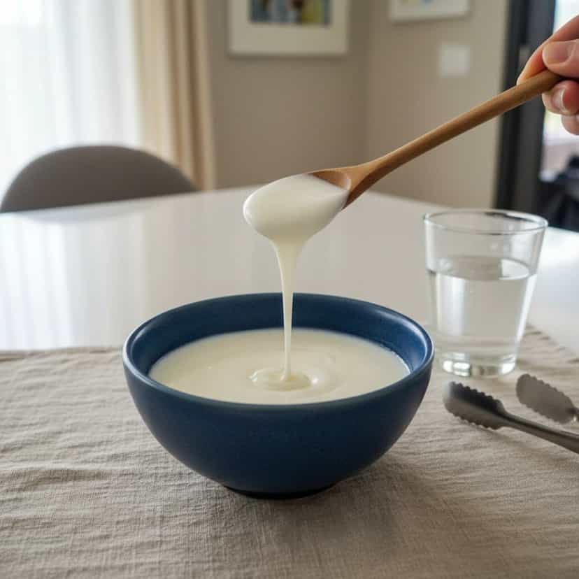 Foto deliciosa de Creme de Leite Caseiro com Leite em Pó pronta para servir - Outras Receitas