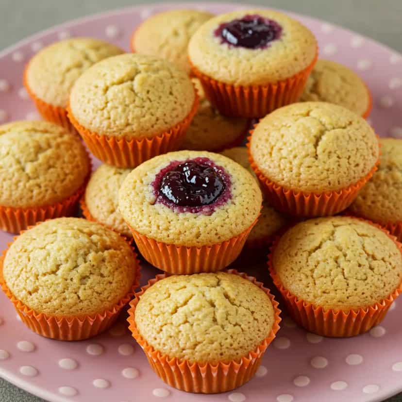 Foto deliciosa de Cupcakes de Banana com Aveia pronta para servir - Snacks Assados