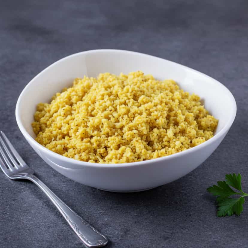 Foto deliciosa de Cuscuz Nordestino pronta para servir - Tapioca & Cuscuz