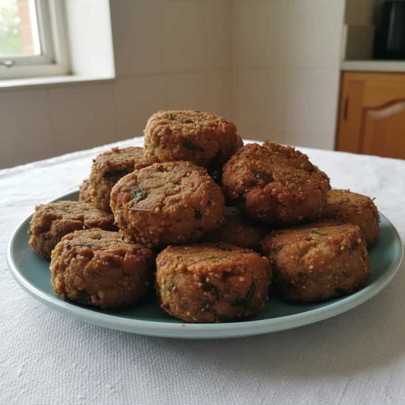 Foto deliciosa de Deliciosos Bolinhos de Berinjela pronta para servir - Salgadinhos