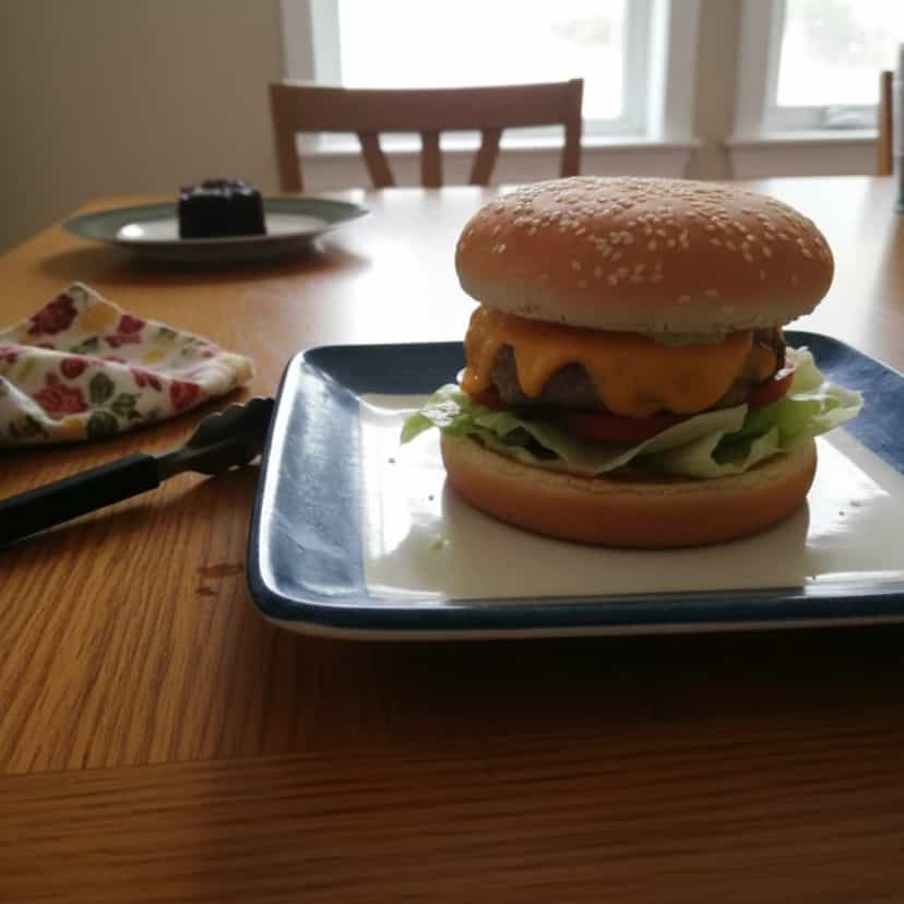 Foto deliciosa de Deliciosos Hambúrgueres de Picanha pronta para servir - Sanduíches & Hambúrgueres