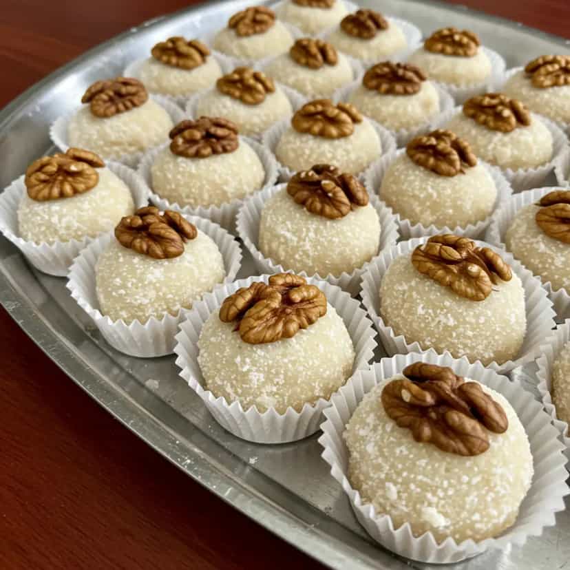 Foto deliciosa de Doce de Nozes com Uvas Passas pronta para servir - Pudins & Cremes