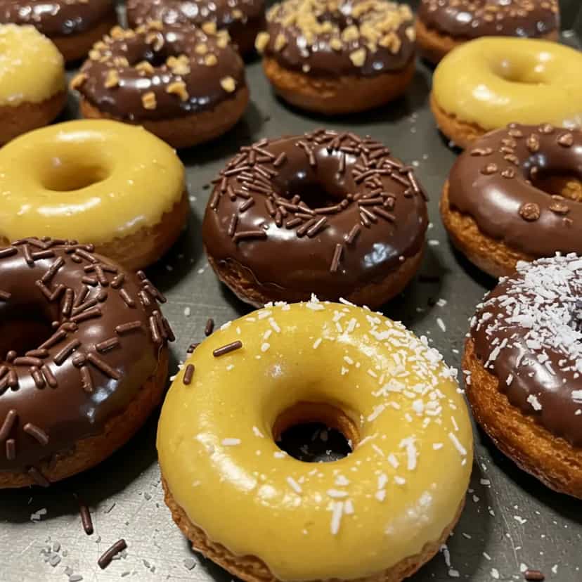 Foto deliciosa de Donuts de Chocolate e Maracujá pronta para servir - Outras Receitas