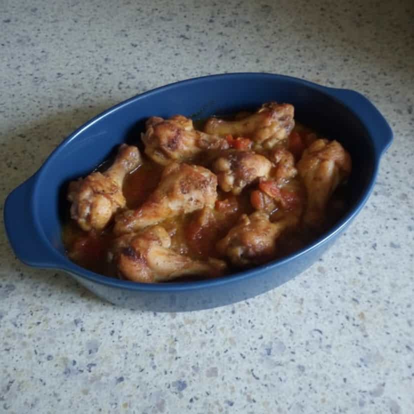 Foto deliciosa de Drumettes Assadas ao Molho de Tomate pronta para servir - Carnes & Frango