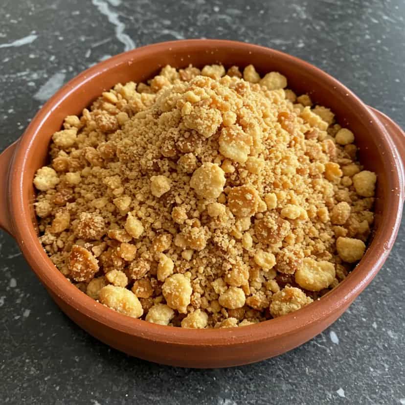 Foto deliciosa de Farofa Low Carb de Amêndoas pronta para servir - Low Carb