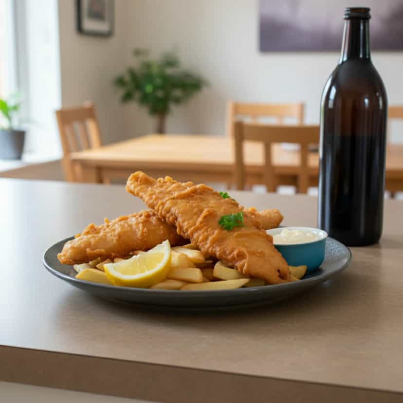 Foto deliciosa de Filé de Tilápia Empanado na Air Fryer pronta para servir - Na Airfryer