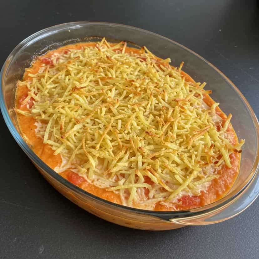 Foto deliciosa de Fricassê de Camarão ao Molho de Tomate pronta para servir - Peixes & Frutos do Mar