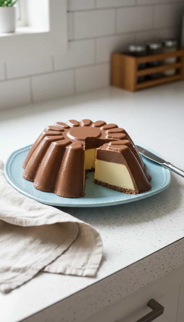 Foto deliciosa de Gelatina Flutuante Colorida pronta para servir - Doces Gelados & Sorvetes