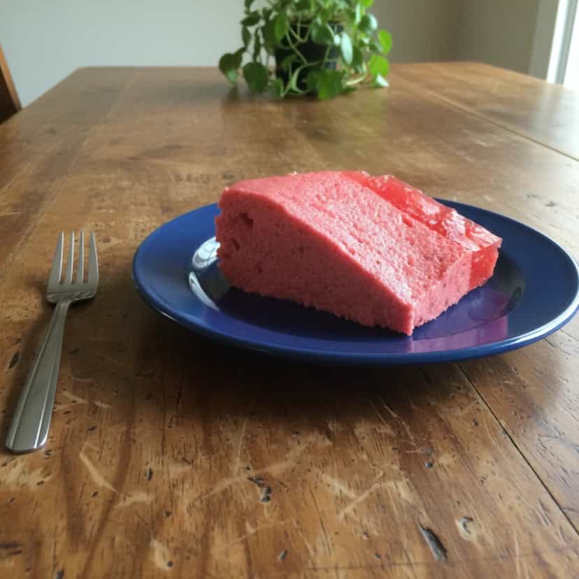 Foto deliciosa de Gelatina Tricolor de Guaraná pronta para servir - Doces Gelados & Sorvetes