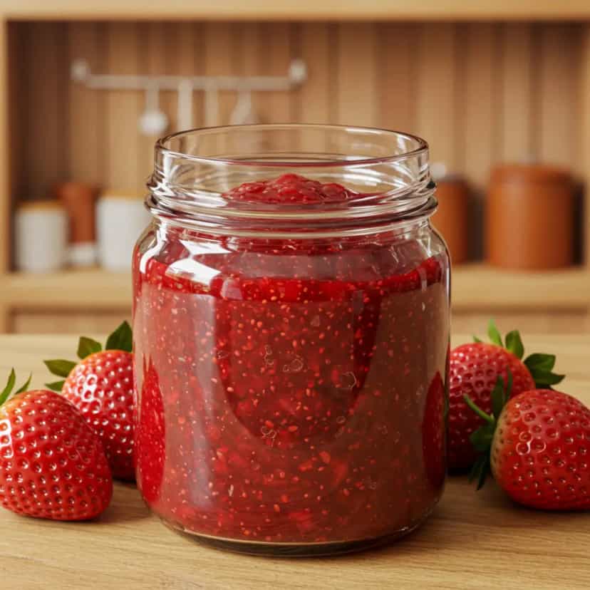 Foto deliciosa de Geleia de morango pronta para servir - Torradas & Toasts