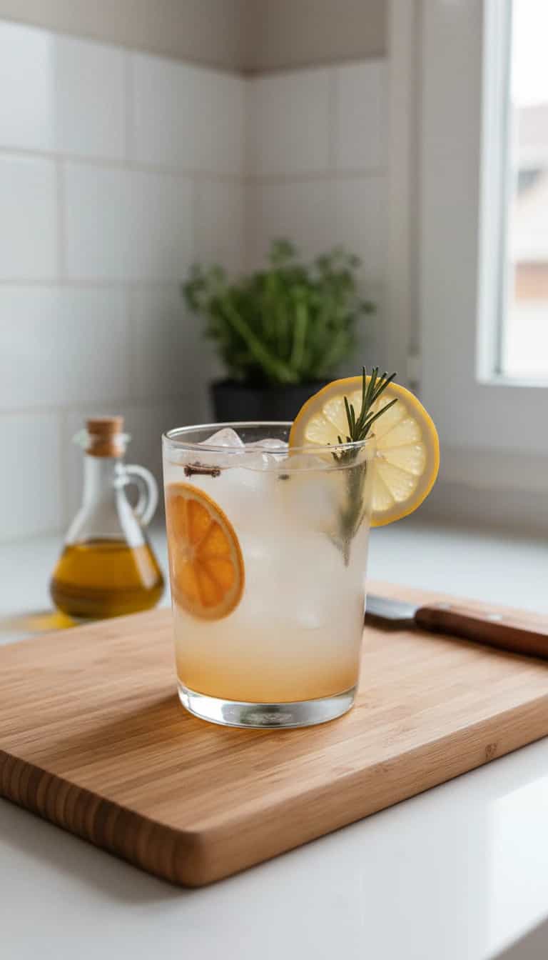 Foto deliciosa de Gin Tônica com Mel pronta para servir - Coquetéis