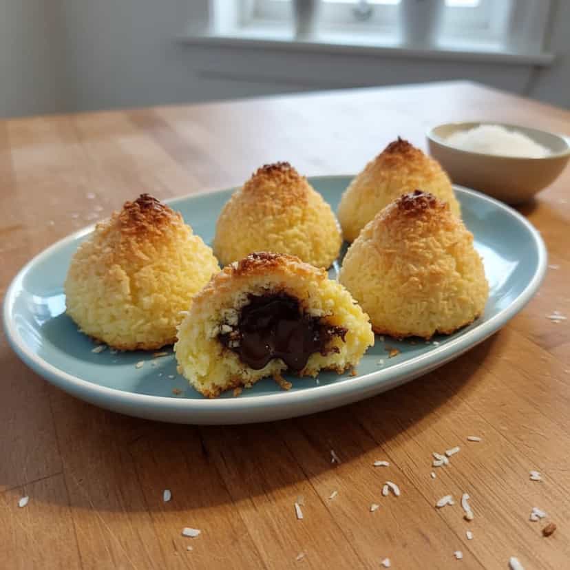 Foto deliciosa de Gotinhas de Coco com Chocolate pronta para servir - Outras Receitas