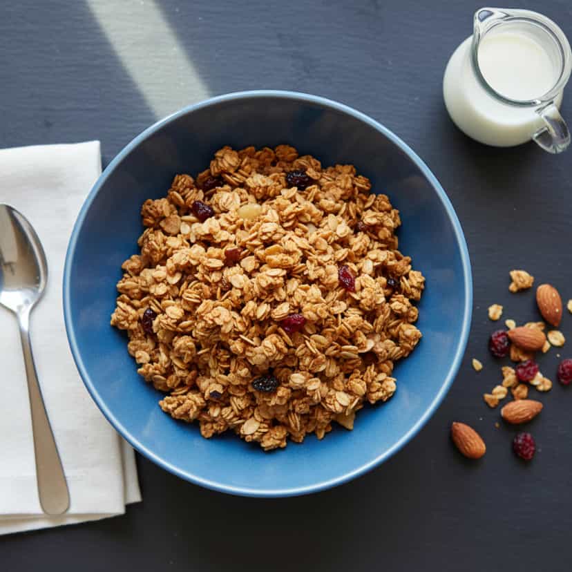 Foto deliciosa de Granola Diet Caseira pronta para servir - Aveia