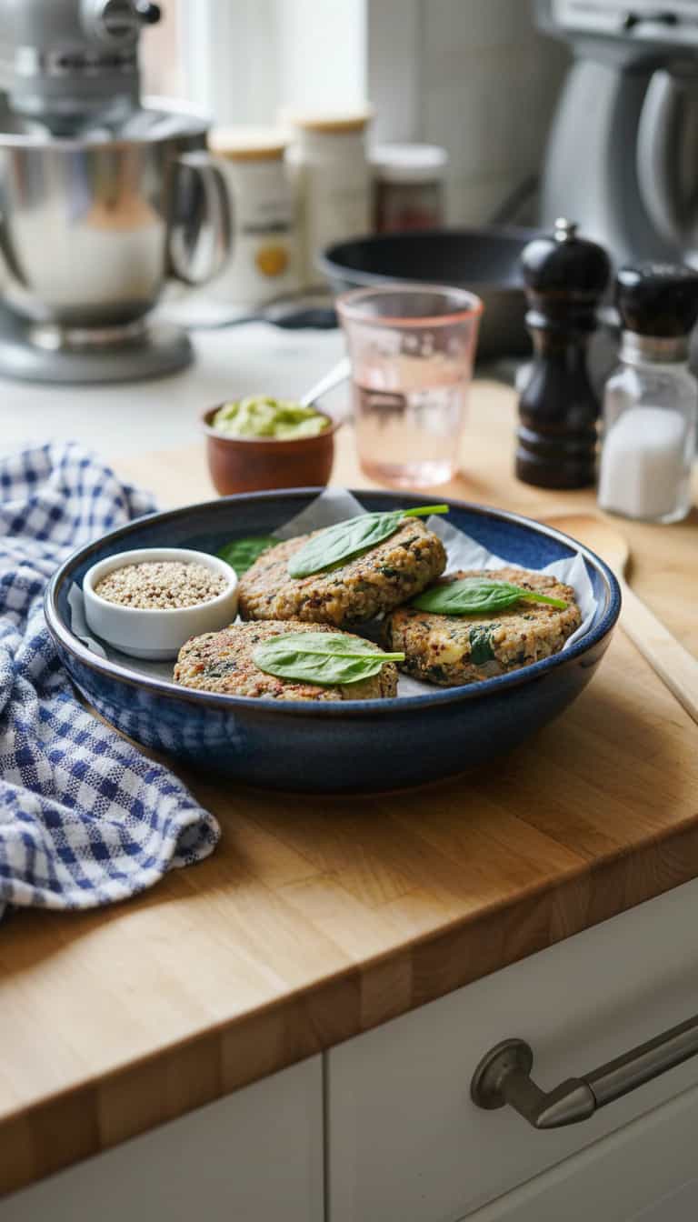 Foto deliciosa de Hambúrguer de Lentilha pronta para servir - Sanduíches & Hambúrgueres