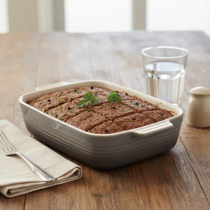 Foto deliciosa de Kibe Assado com Mussarela e Tomate pronta para servir - Pizzas & Salgados
