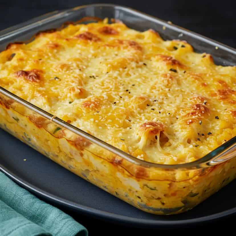 Foto deliciosa de Lasanha de Arroz Cremosa pronta para servir - Massas & Macarrão