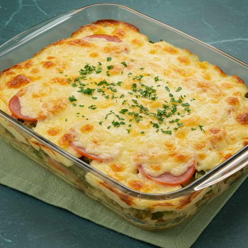 Foto deliciosa de Lasanha de Berinjela à Parmegiana pronta para servir - Massas & Macarrão