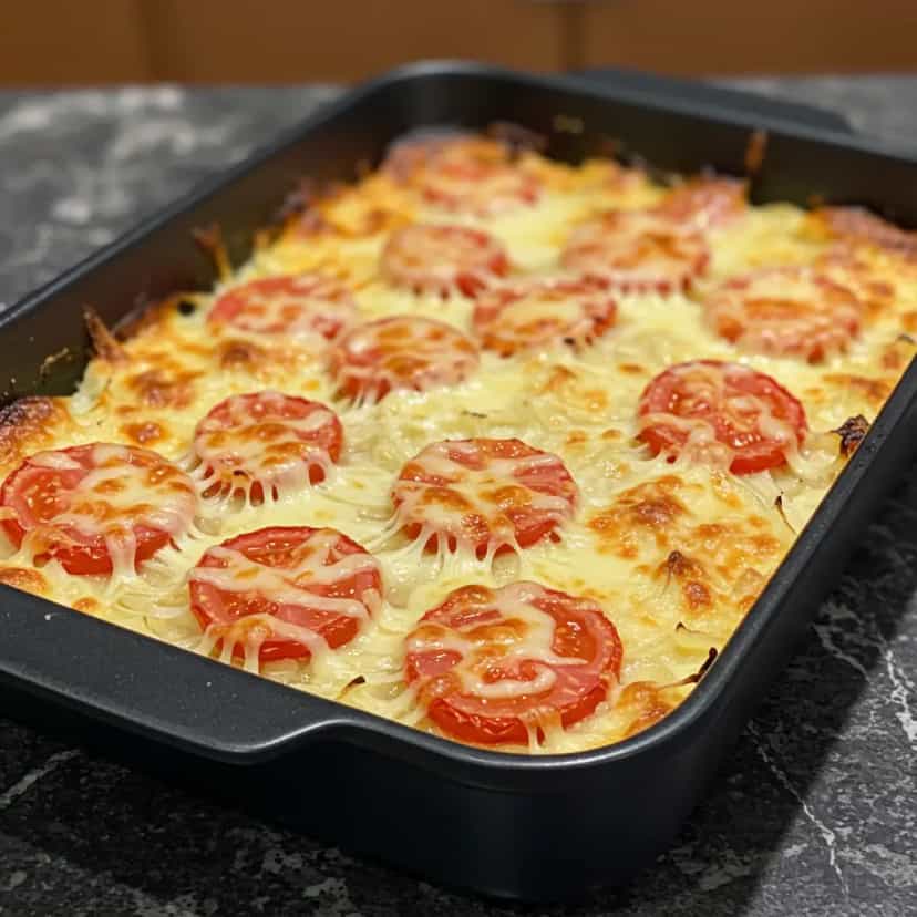 Foto deliciosa de Lasanha de Berinjela no Micro-ondas pronta para servir - No Micro-ondas