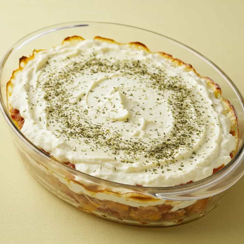 Foto deliciosa de Lasanha de Carne Moída à Brasileira pronta para servir - Massas & Macarrão