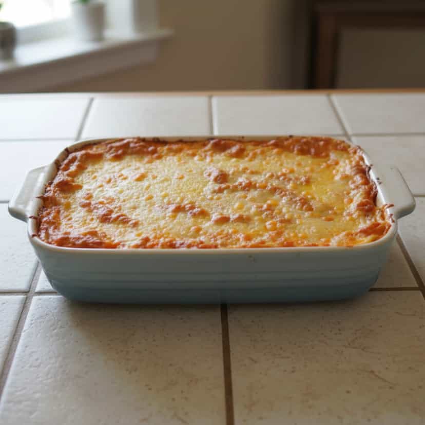 Foto deliciosa de Lasanha de Penne ao Frango pronta para servir - Massas & Macarrão