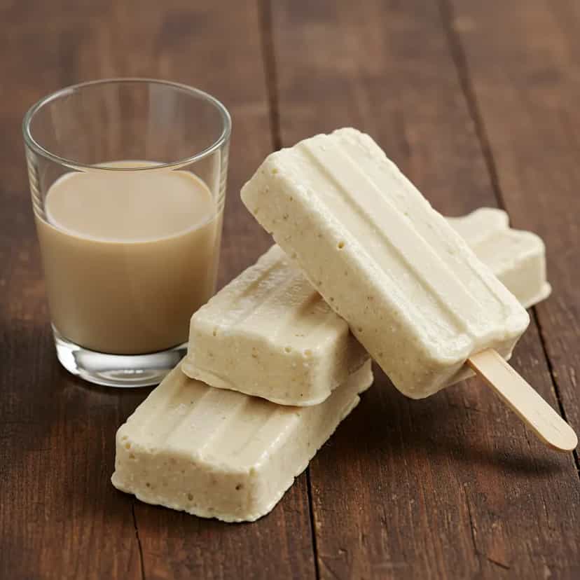 Foto deliciosa de Licor Cremoso de Cacau e Cachaça pronta para servir - Bebidas Brasileiras