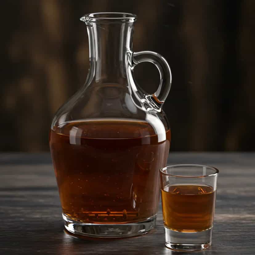 Foto deliciosa de Licor de Laranja Caseiro pronta para servir - Bebidas Brasileiras