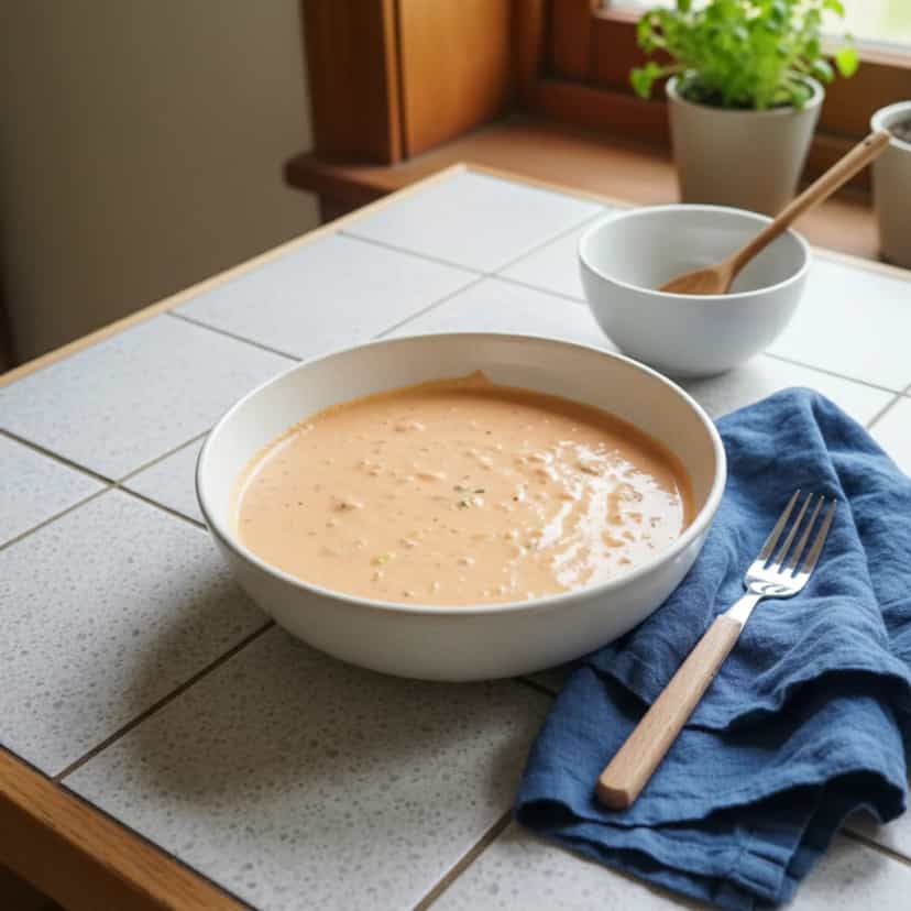 Foto deliciosa de Macarrão Cremoso com Atum e Legumes pronta para servir - Outras Receitas