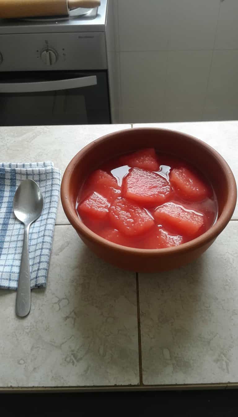 Foto deliciosa de Maçãs Cristalizadas em Calda pronta para servir - Outras Receitas