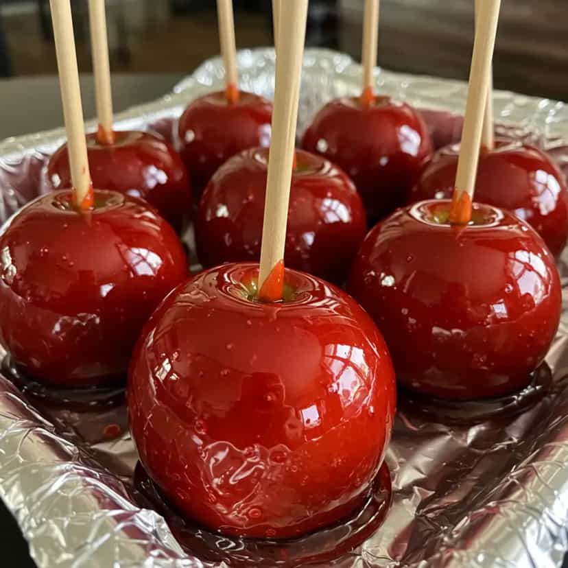 Foto deliciosa de Maçãs do Amor pronta para servir - Outras Receitas