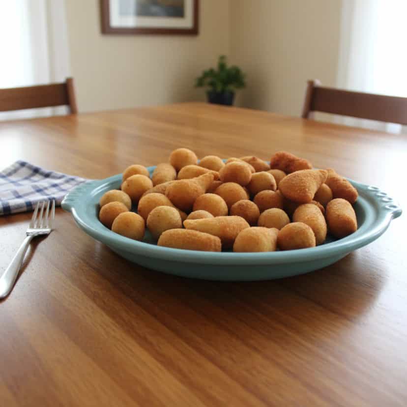 Foto deliciosa de Massa de Batata para Salgadinhos pronta para servir - Salgadinhos