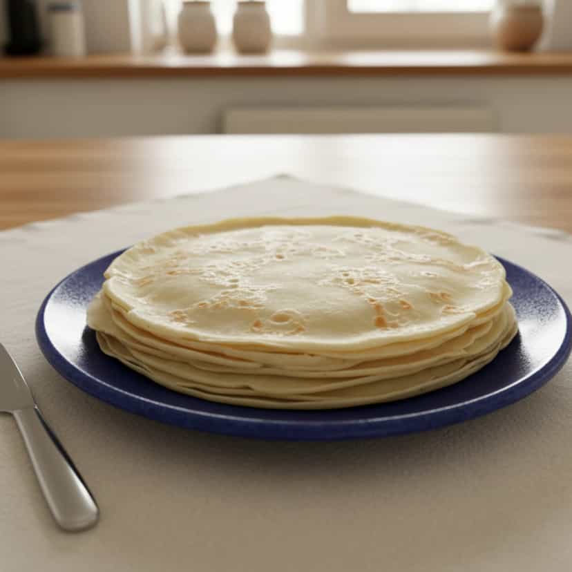 Foto deliciosa de Massa de Panqueca Tradicional pronta para servir - Panquecas & Waffles