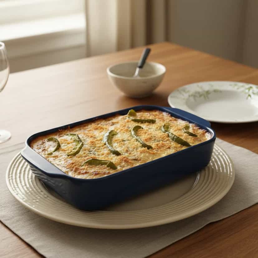 Foto deliciosa de Merluza em Camadas ao Molho Branco pronta para servir - Peixes & Frutos do Mar