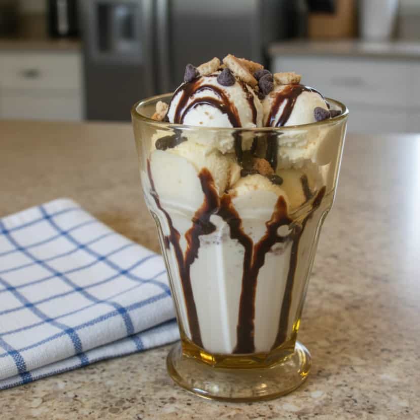 Foto deliciosa de Milk Shake Cremoso de Amandita pronta para servir - Milkshakes