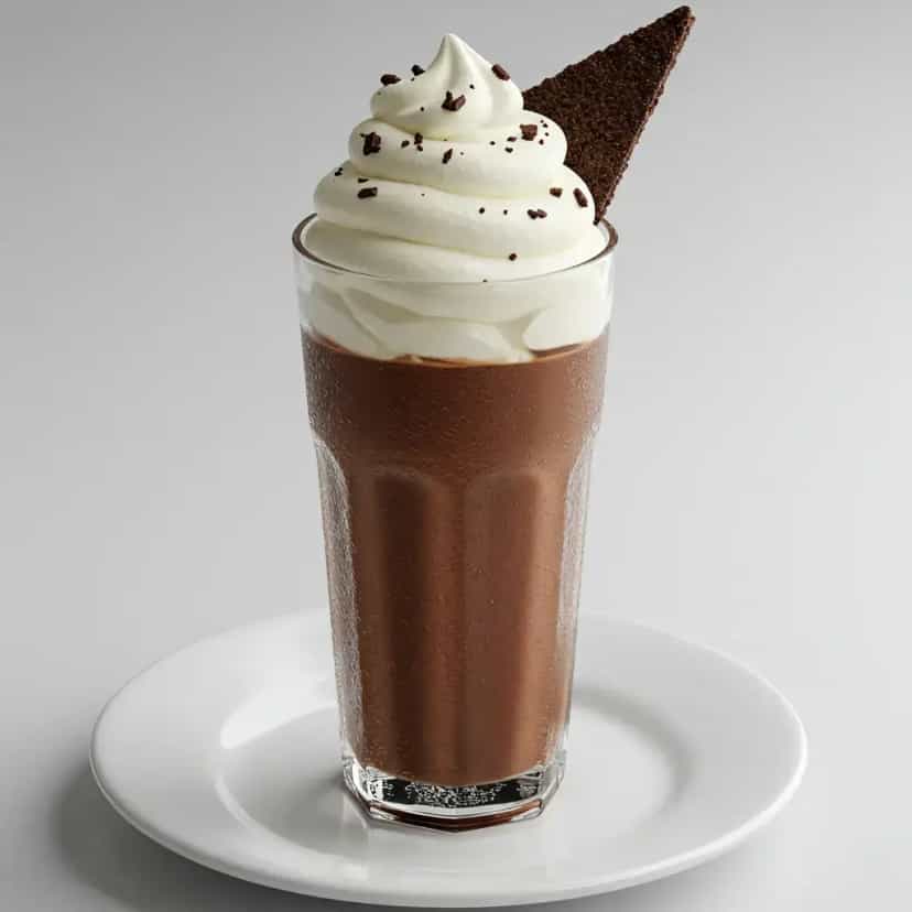 Foto deliciosa de Milk Shake de Nutella pronta para servir - Milkshakes