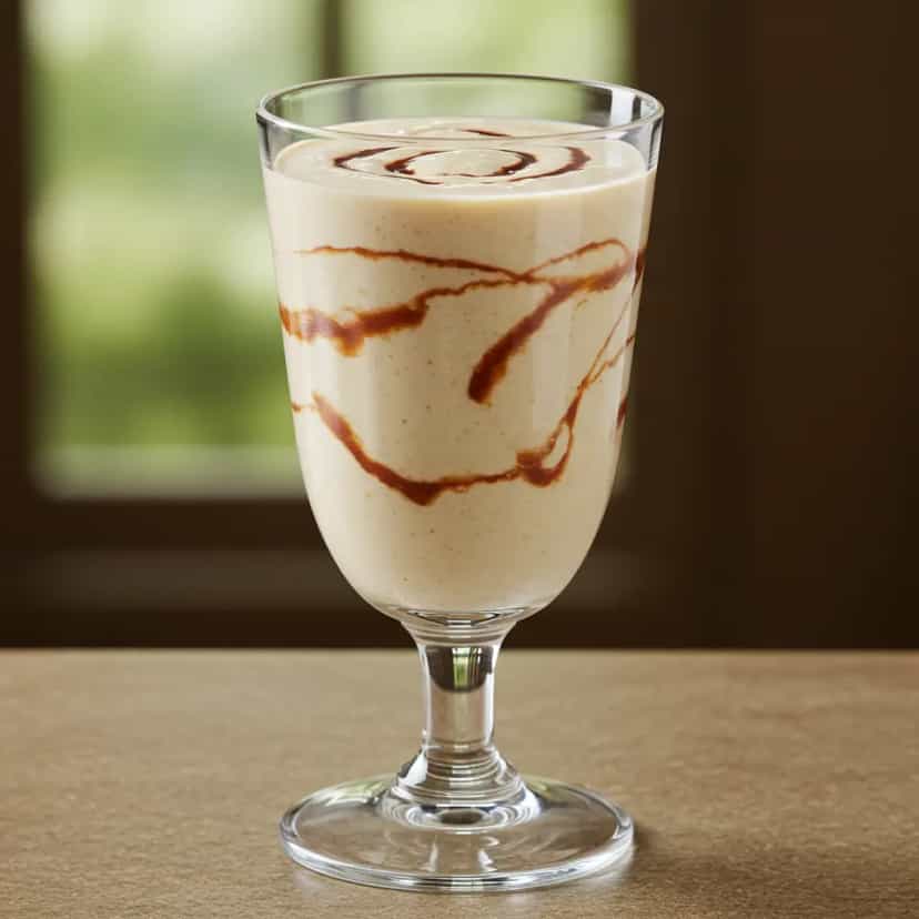 Foto deliciosa de Milkshake Cremoso de Chocolate pronta para servir - Doces Gelados & Sorvetes