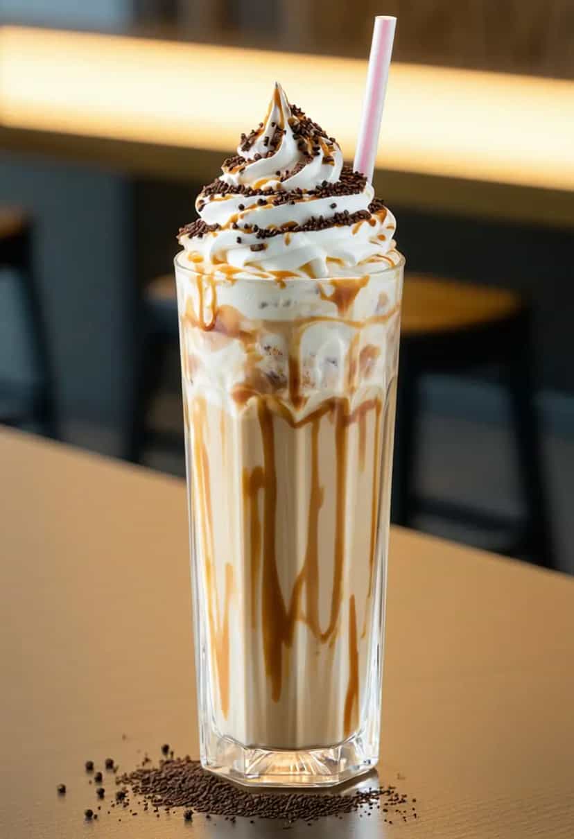 Foto deliciosa de Milkshake de Doce de Leite pronta para servir - Milkshakes