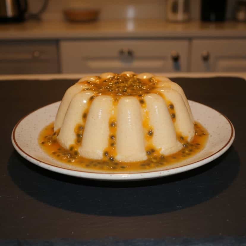 Foto deliciosa de Mousse Diet de Maracujá pronta para servir - Sem Açúcar