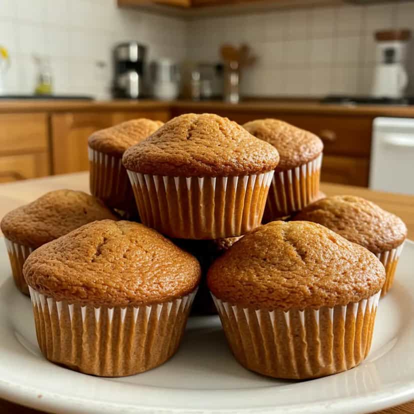 Foto deliciosa de Muffin de Banana e Aveia Fit pronta para servir - Receitas Fit